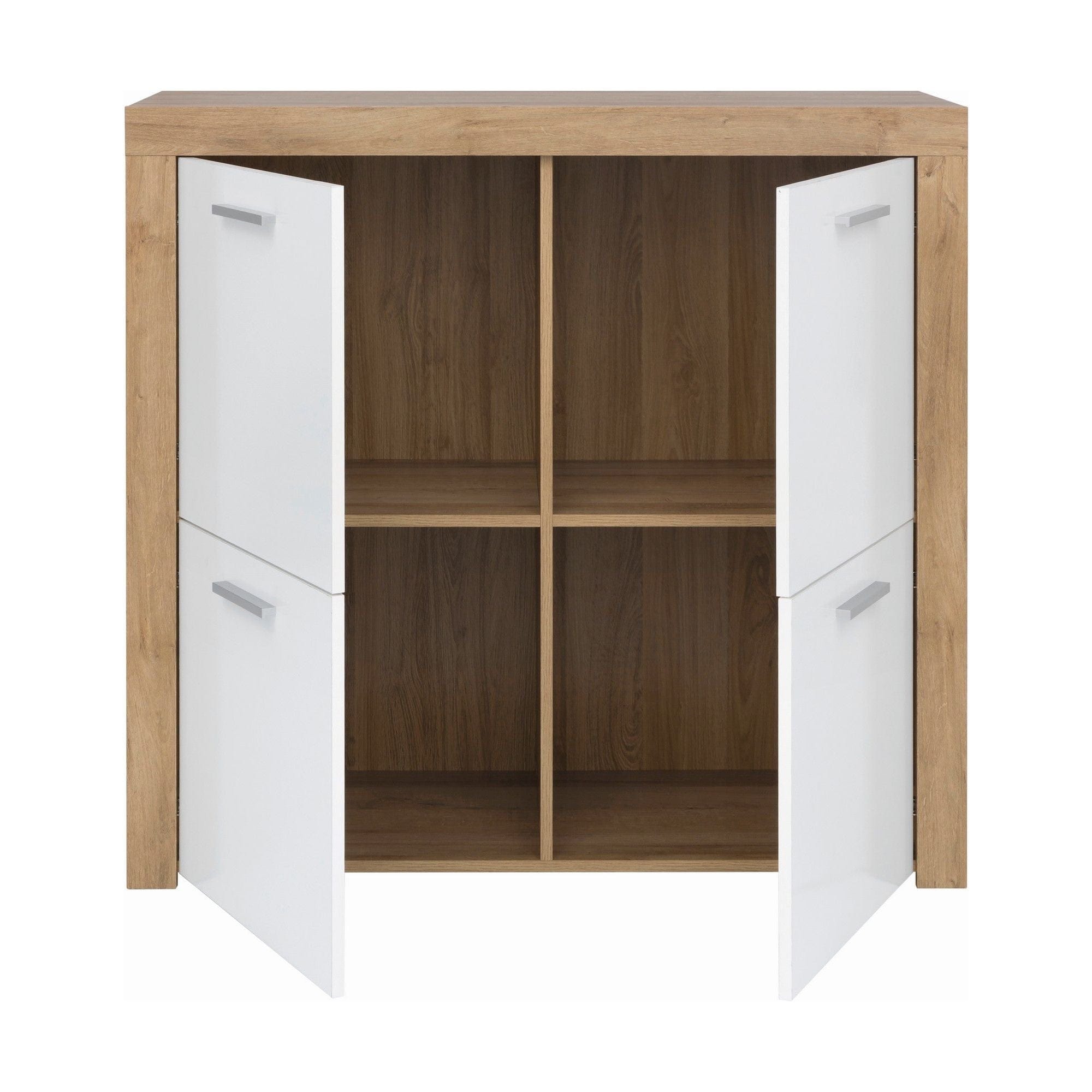 Comoda BERGEN OCN-29613, alb/stejar