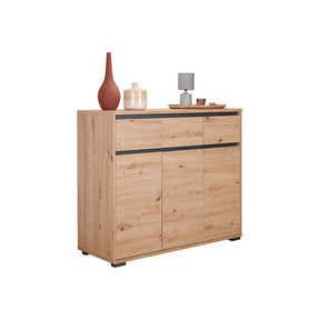 Comoda BERGEN OCN-29621, stejar artisan/gri antracit