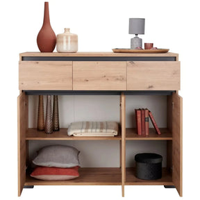 Comoda BERGEN OCN-29621, stejar artisan/gri antracit