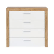 Comoda BERGEN OCN-29624, alb/stejar