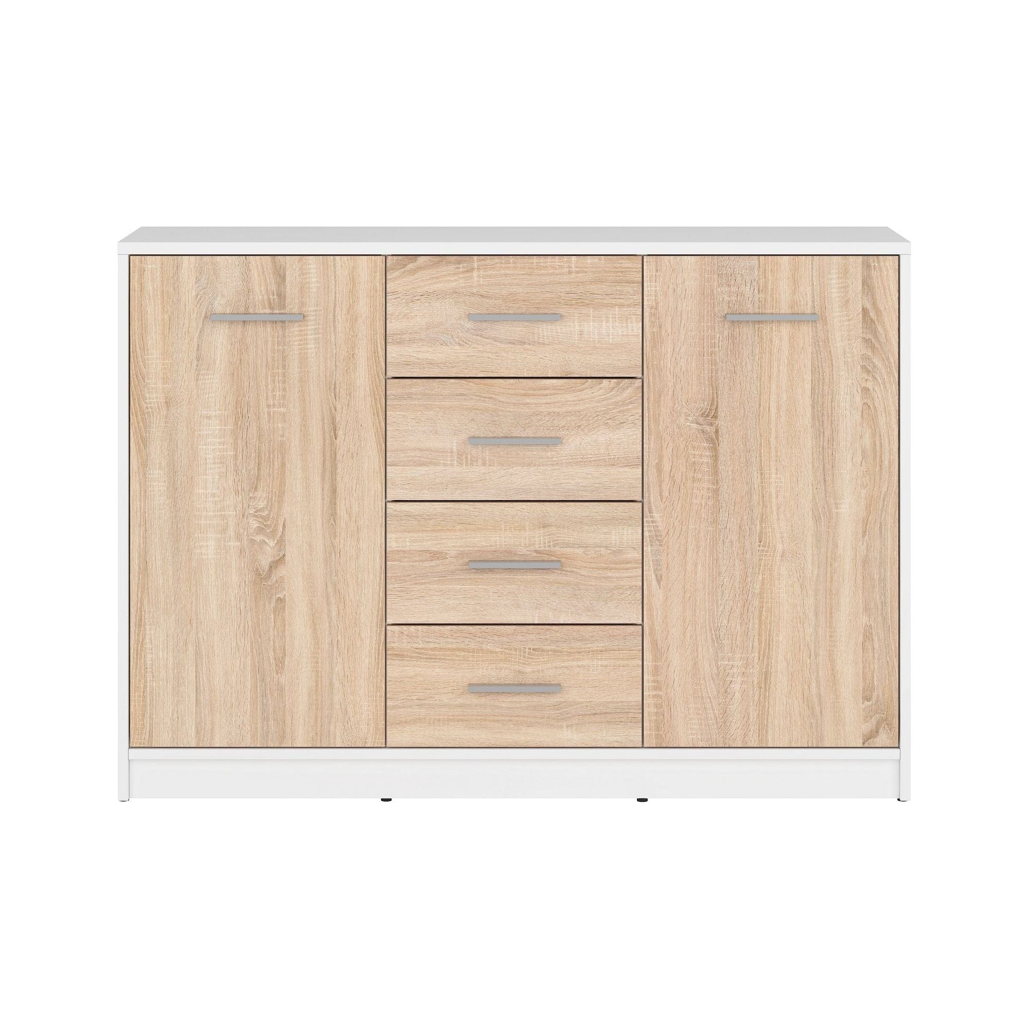 Comoda BERGEN OCN-29628, stejar sonoma/alb