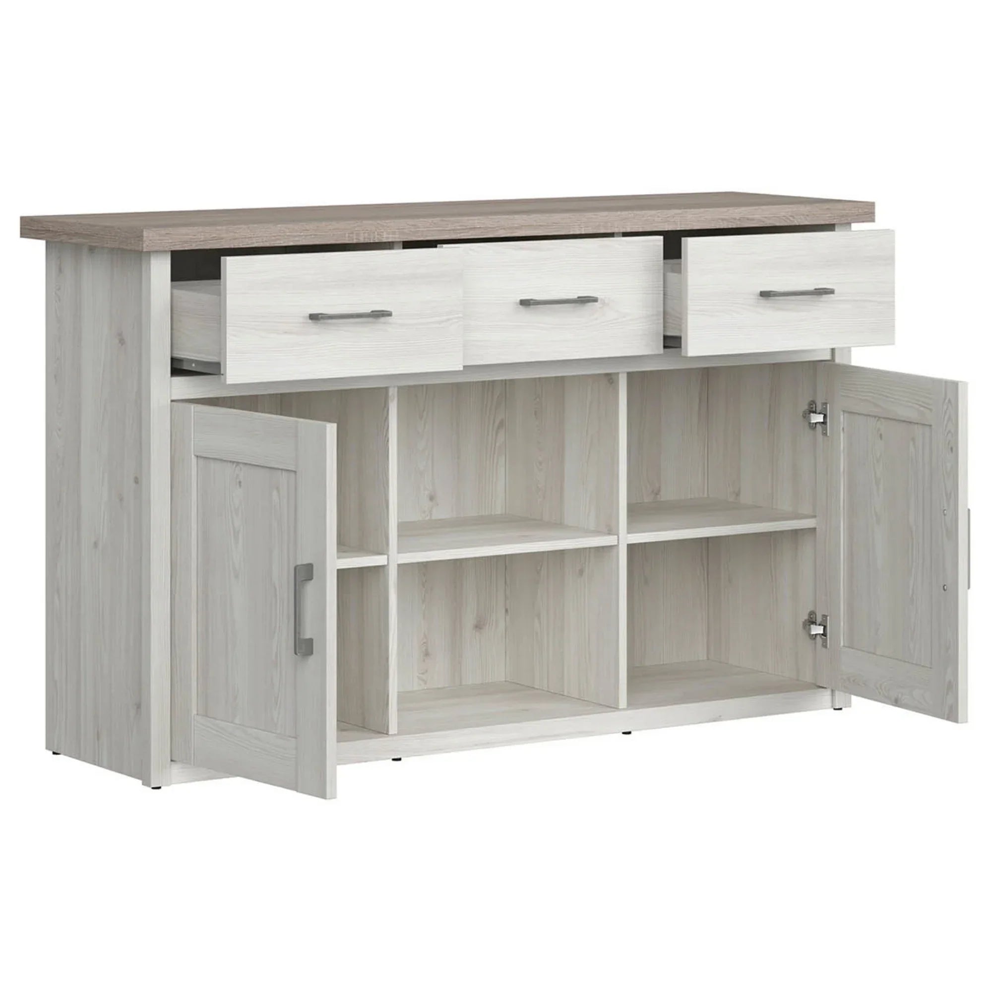 Comoda BERGEN OCN-29648, zada sibiu deschis/stejar sonoma