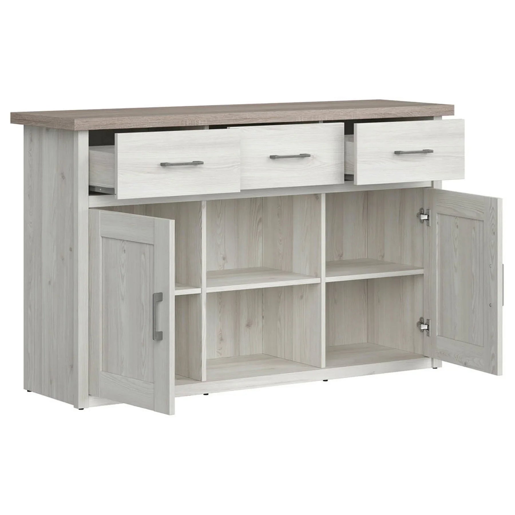 Comoda BERGEN OCN-29648, zada sibiu deschis/stejar sonoma