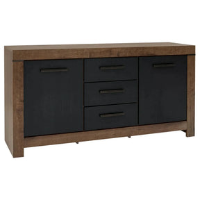Comoda BERGEN OCN-29661, negru/stejar