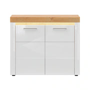 Comoda BERGEN OCN-29666, alb/stejar gandson