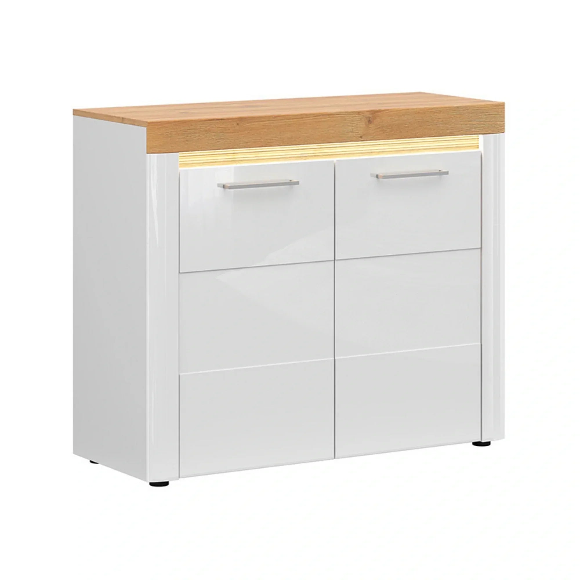 Comoda BERGEN OCN-29666, alb/stejar gandson