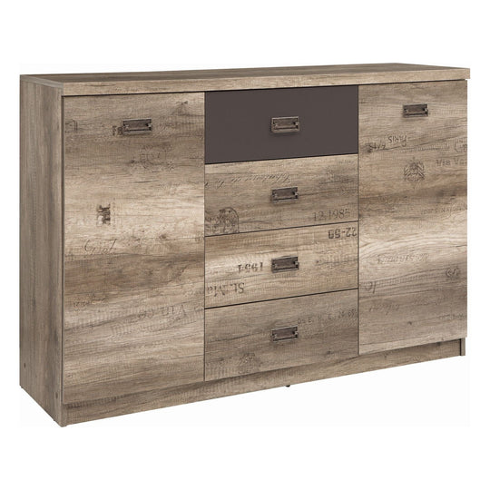 Comoda BERGEN OCN-29669, stejar canyon/gri inchis