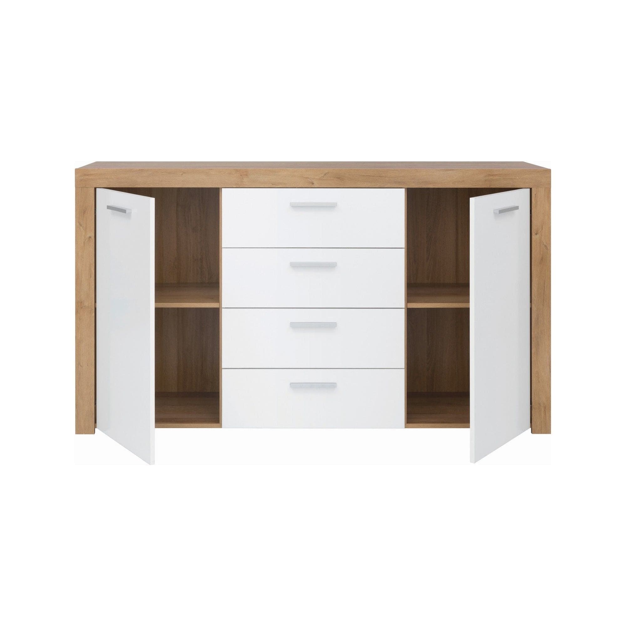 Comoda BERGEN OCN-29674, alb/stejar