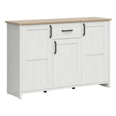 Comoda BERGEN OCN-29684, pin alb/stejar grandson