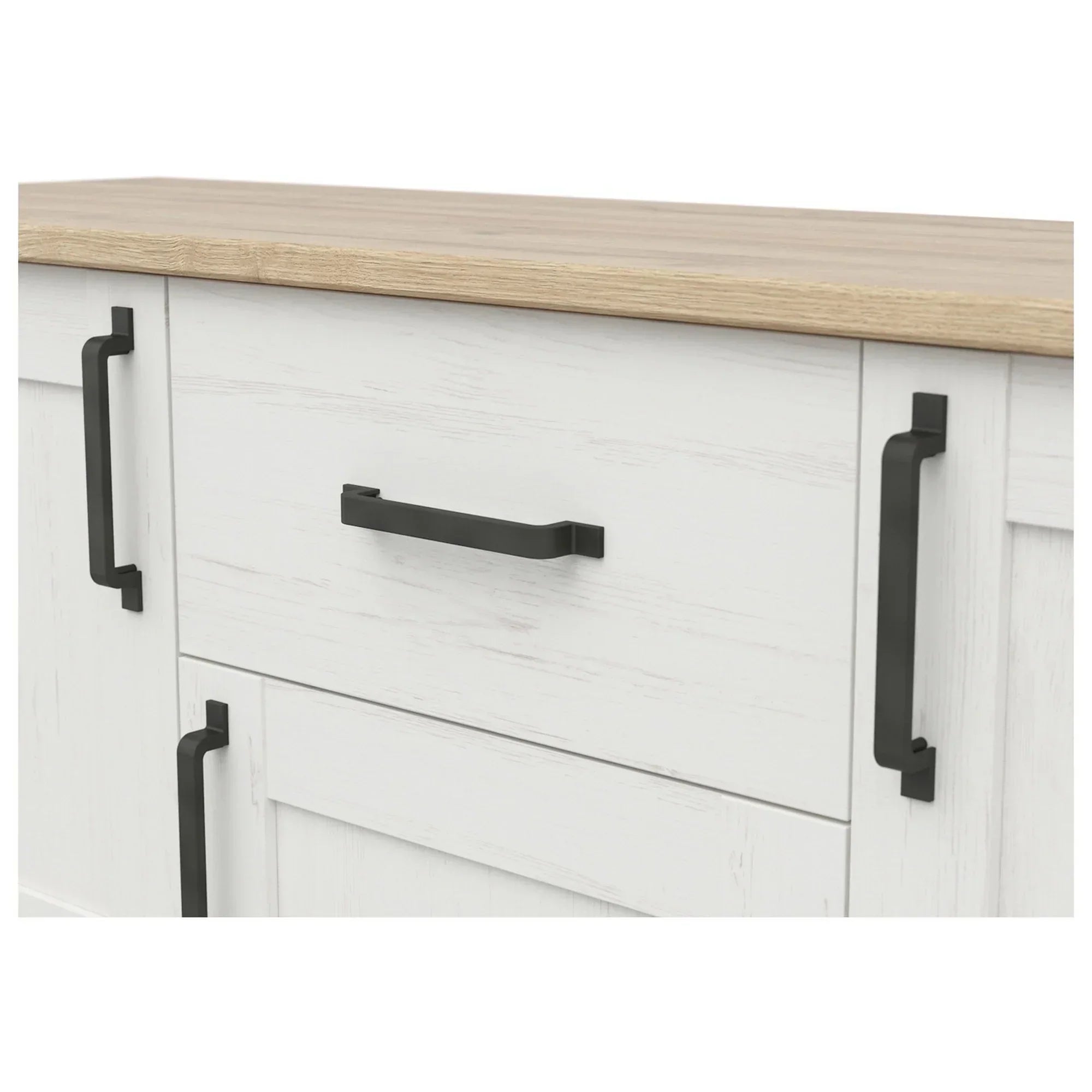 Comoda BERGEN OCN-29684, pin alb/stejar grandson