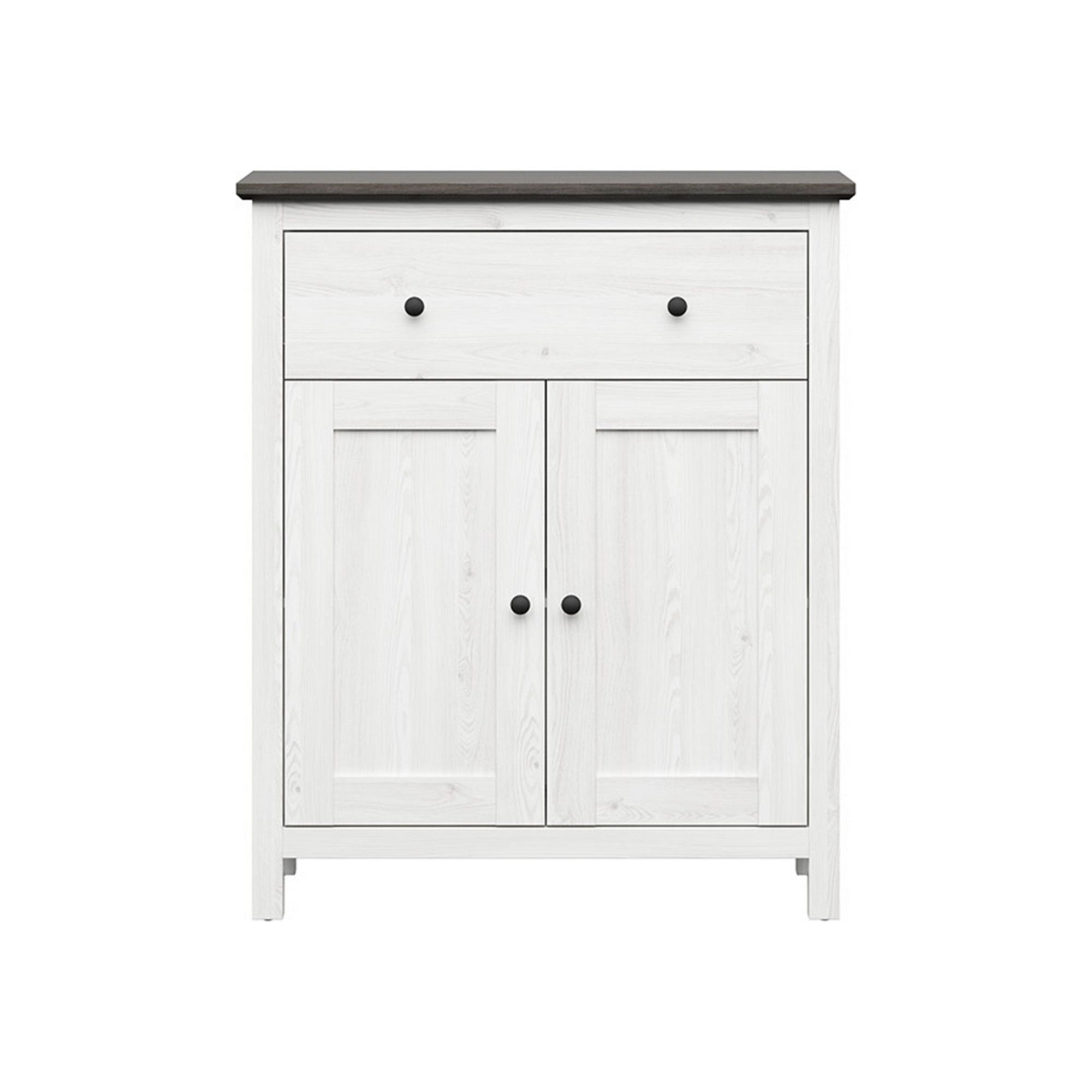 Comoda BERGEN OCN-29690, alb/pin larico