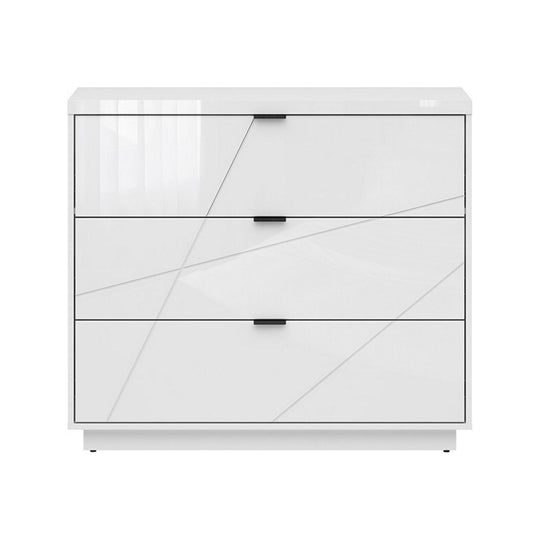 Comoda BERGEN OCN-29694, alb lucios