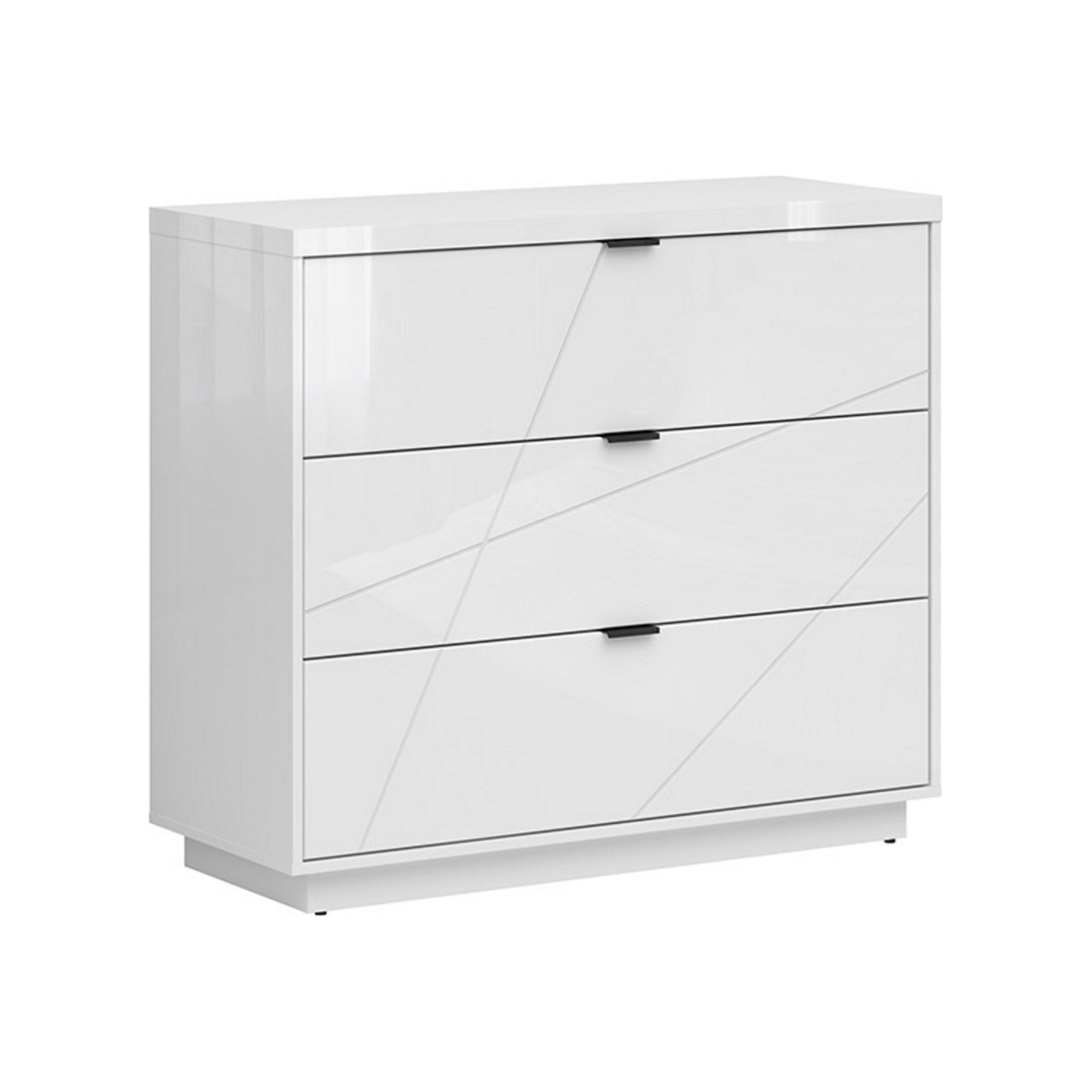 Comoda BERGEN OCN-29694, alb lucios