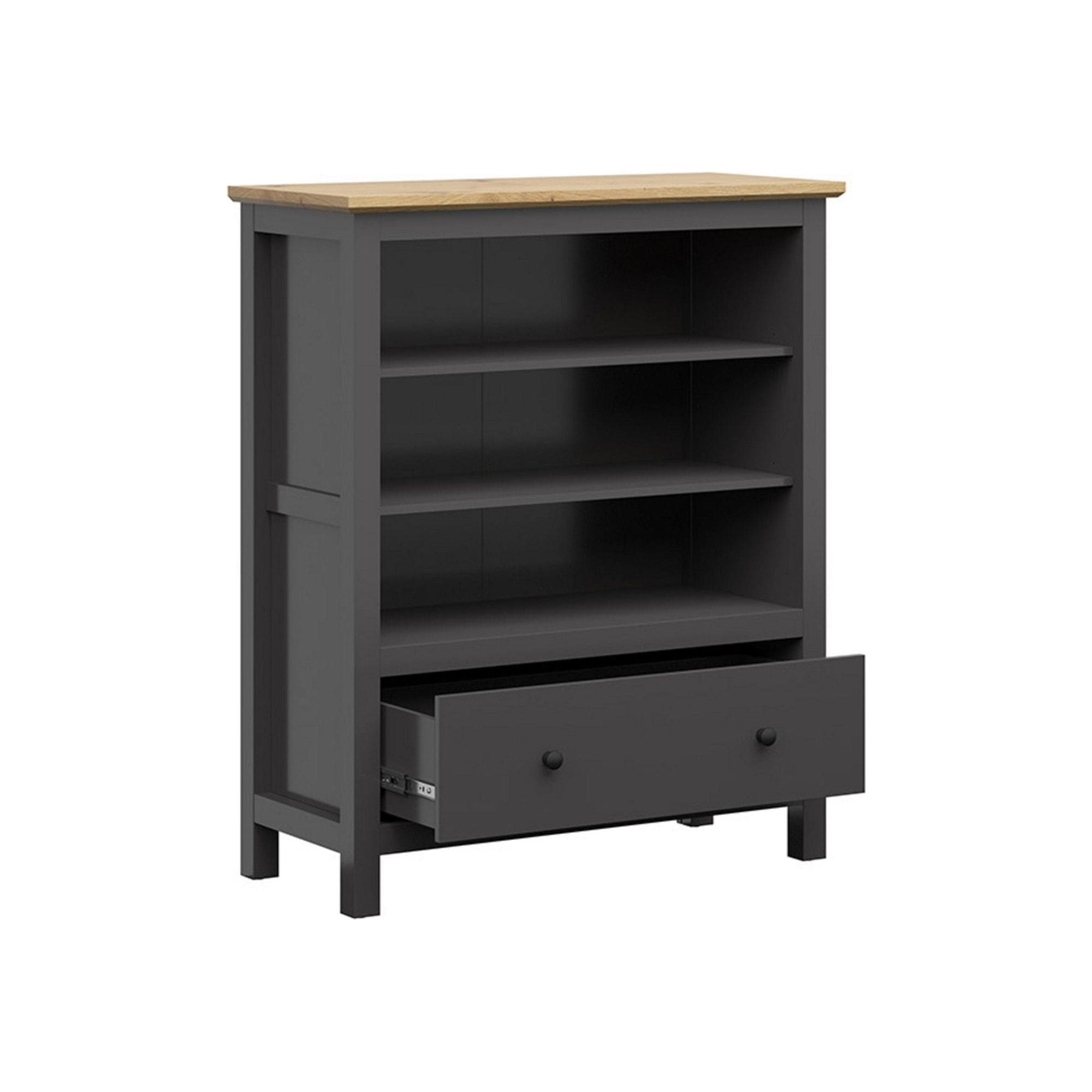 Comoda BERGEN OCN-29695, gri grafit/stejar artisan