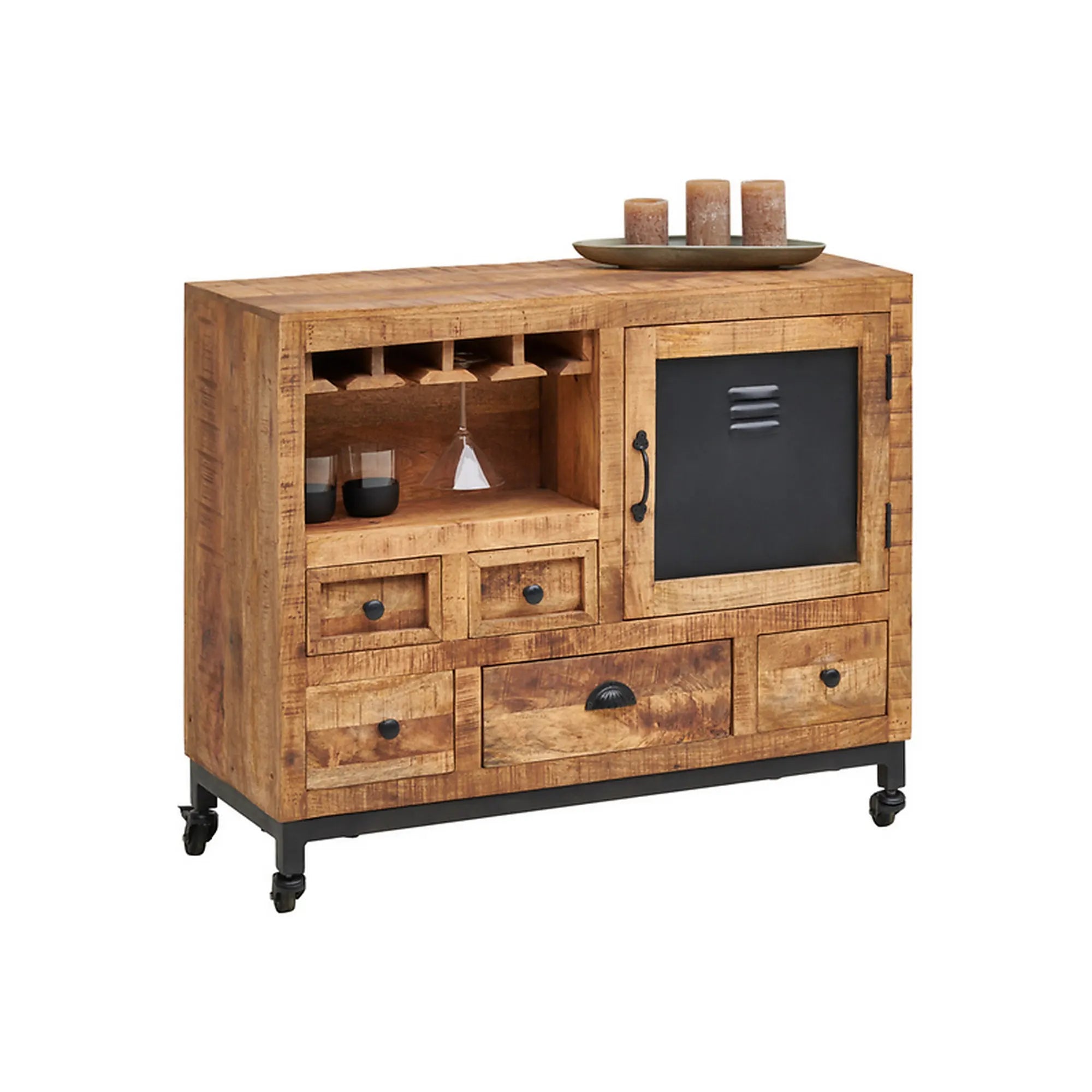 Comoda BERGEN OCN-29706, stejar/negru