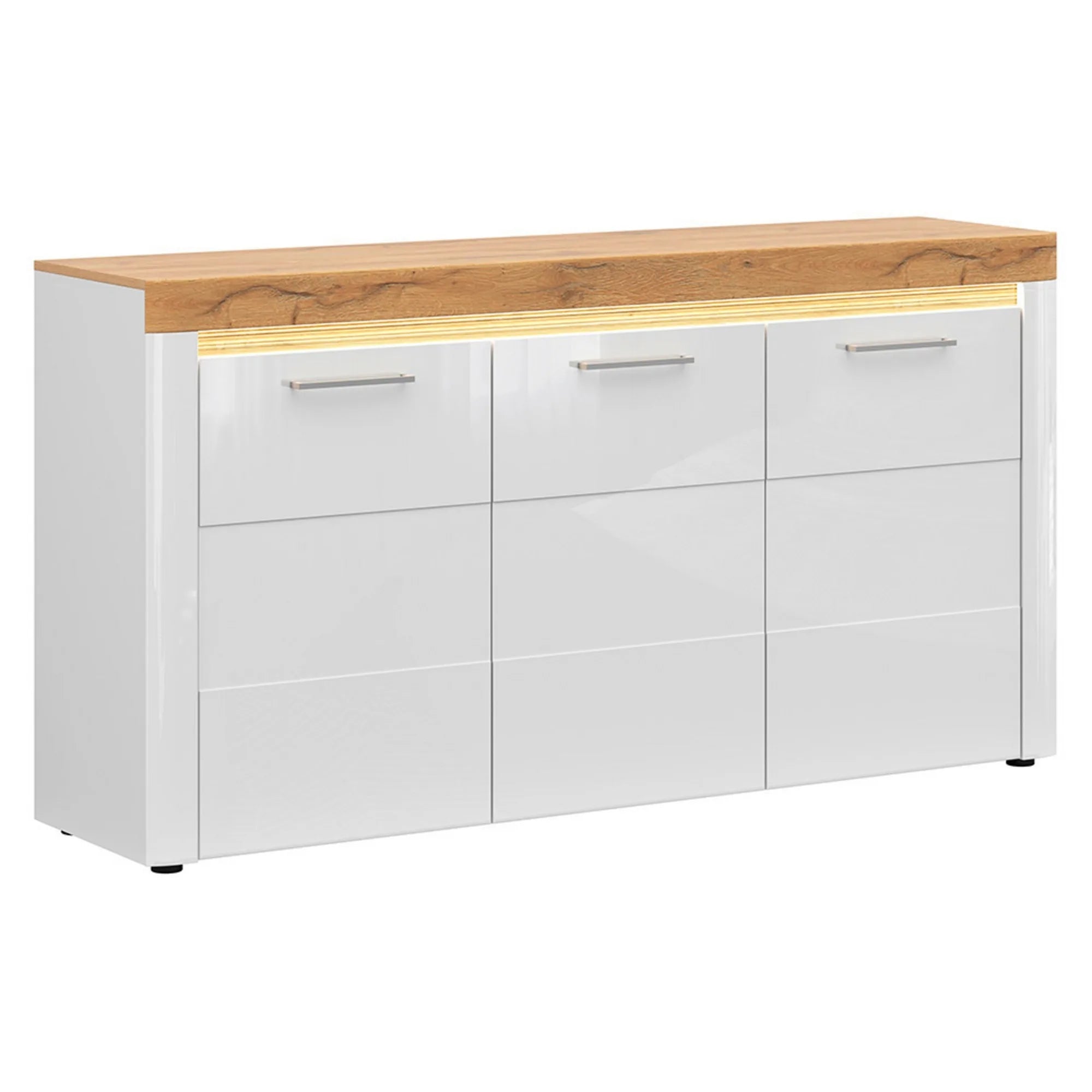 Comoda BERGEN OCN-29714, alb/stejar grandson