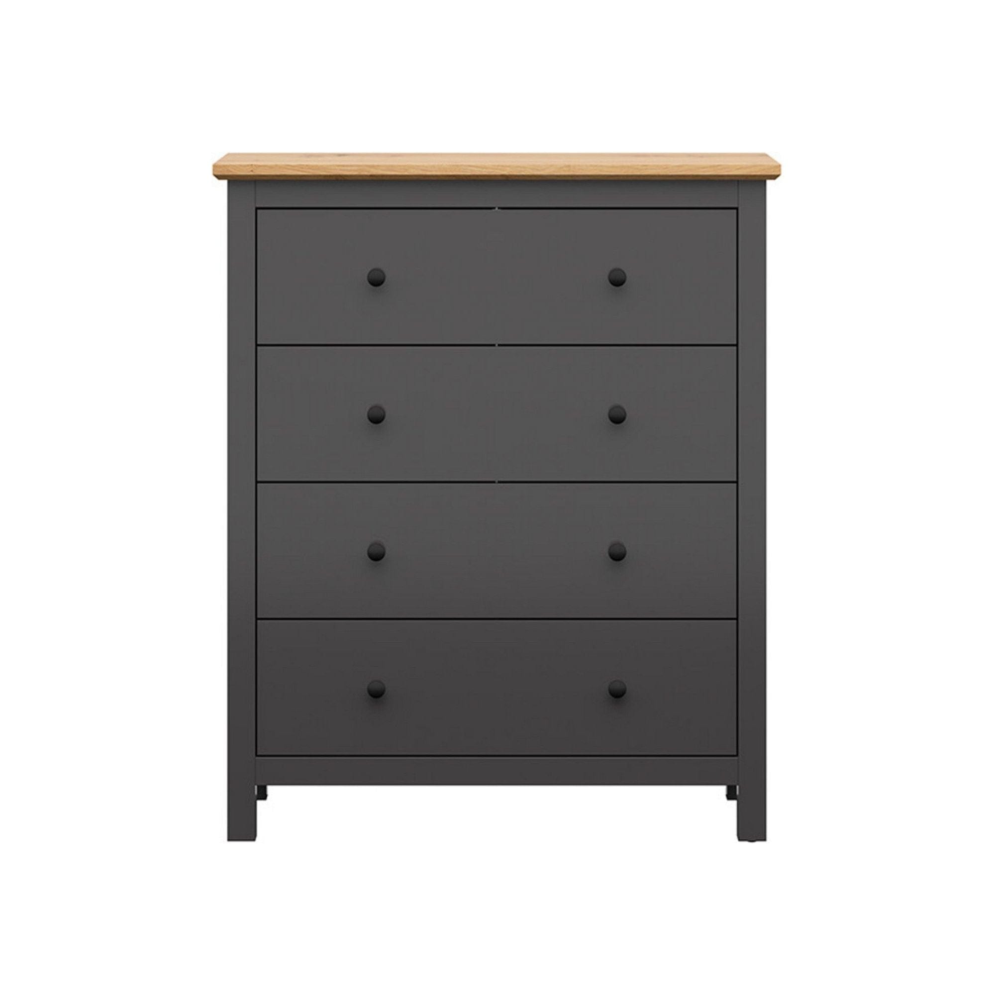 Comoda BERGEN OCN-29715, gri grafit/stejar grandson