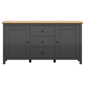 Comoda BERGEN OCN-29717, gri grafit/stejar artisan