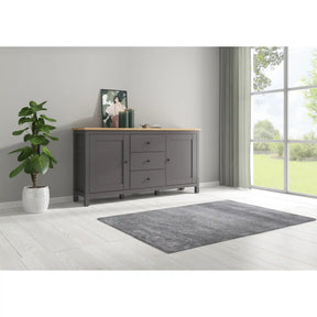 Comoda BERGEN OCN-29717, gri grafit/stejar artisan