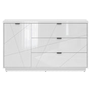 Comoda BERGEN OCN-29720, alb lucios