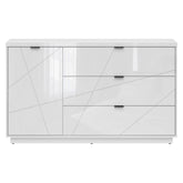 Comoda BERGEN OCN-29720, alb lucios