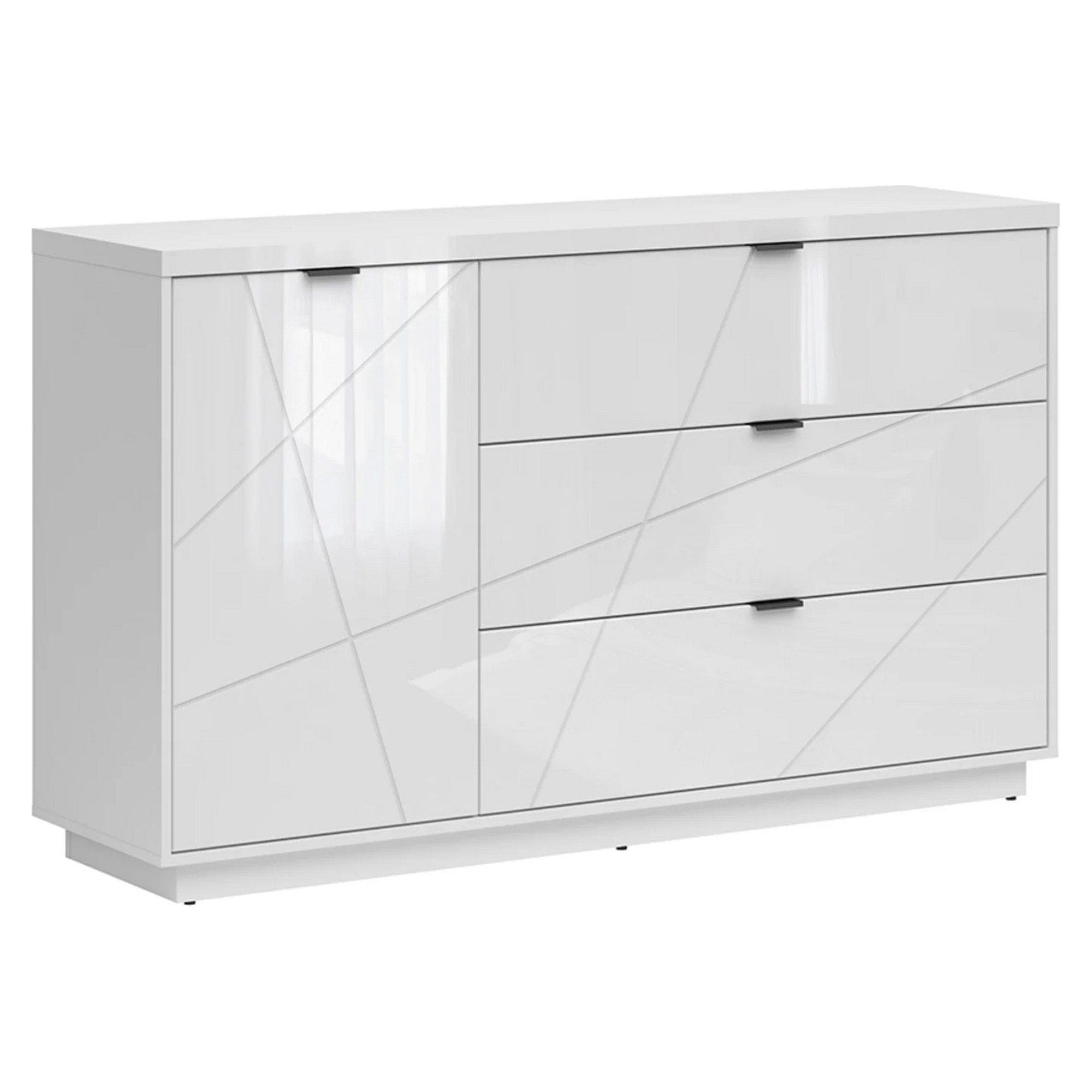 Comoda BERGEN OCN-29720, alb lucios