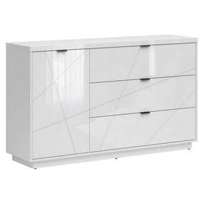 Comoda BERGEN OCN-29720, alb lucios