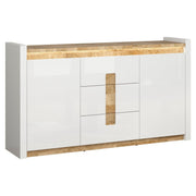 Comoda BERGEN OCN-29725, alb/stejar