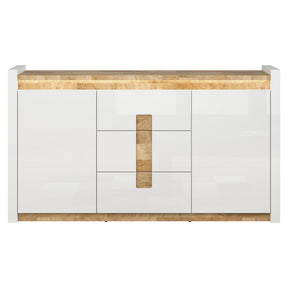 Comoda BERGEN OCN-29725, alb/stejar