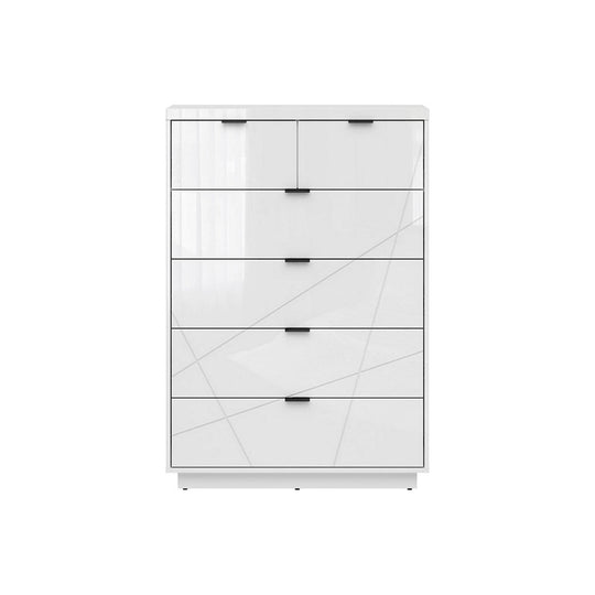 Comoda BERGEN OCN-29728, alb lucios