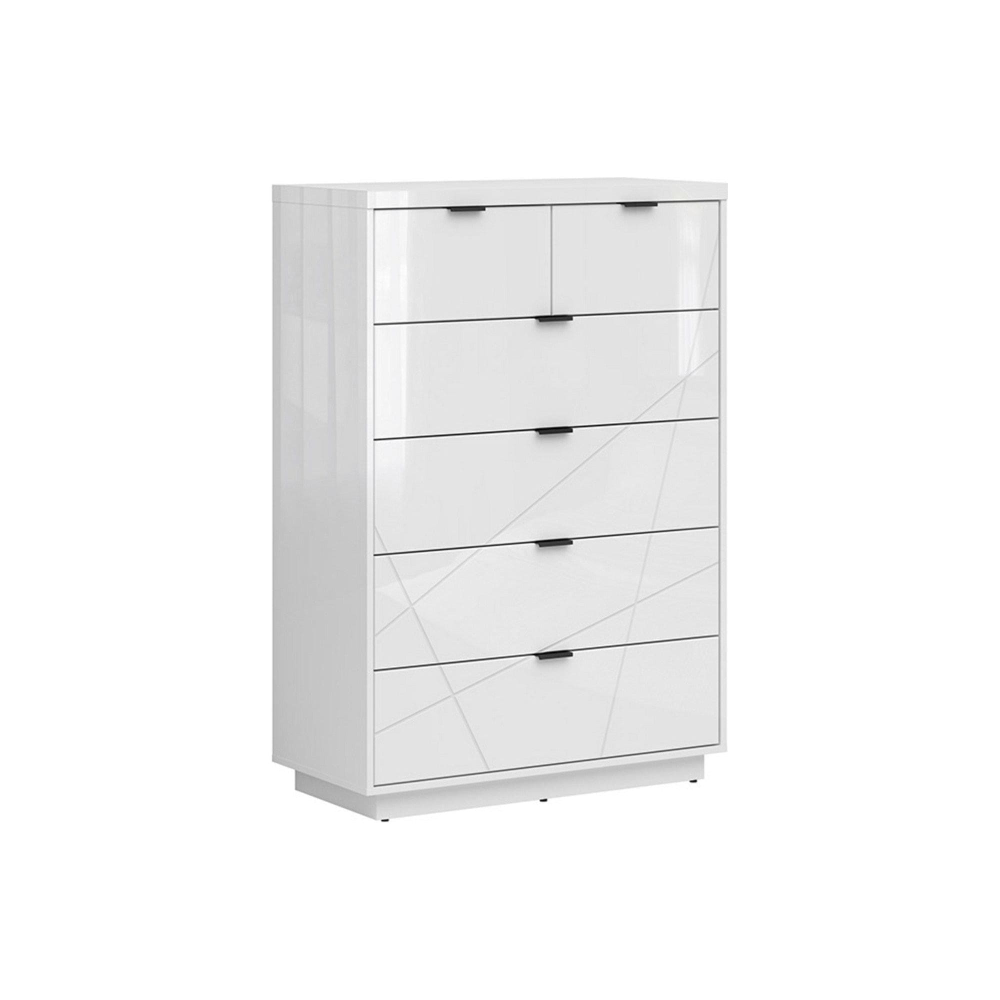 Comoda BERGEN OCN-29728, alb lucios