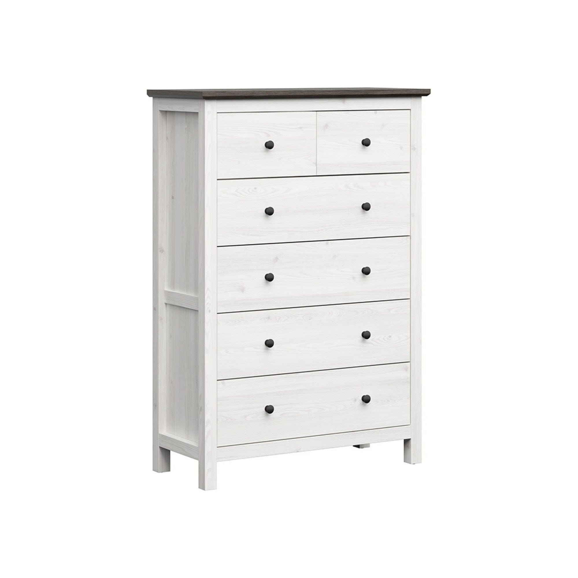 Comoda BERGEN OCN-29733, alb/pin larico