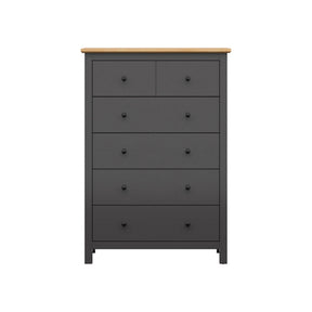 Comoda BERGEN OCN-29734, gri grafit/stejar artisan
