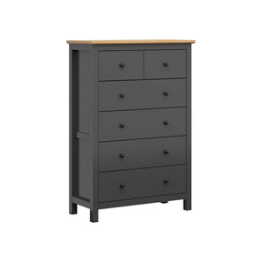 Comoda BERGEN OCN-29734, gri grafit/stejar artisan