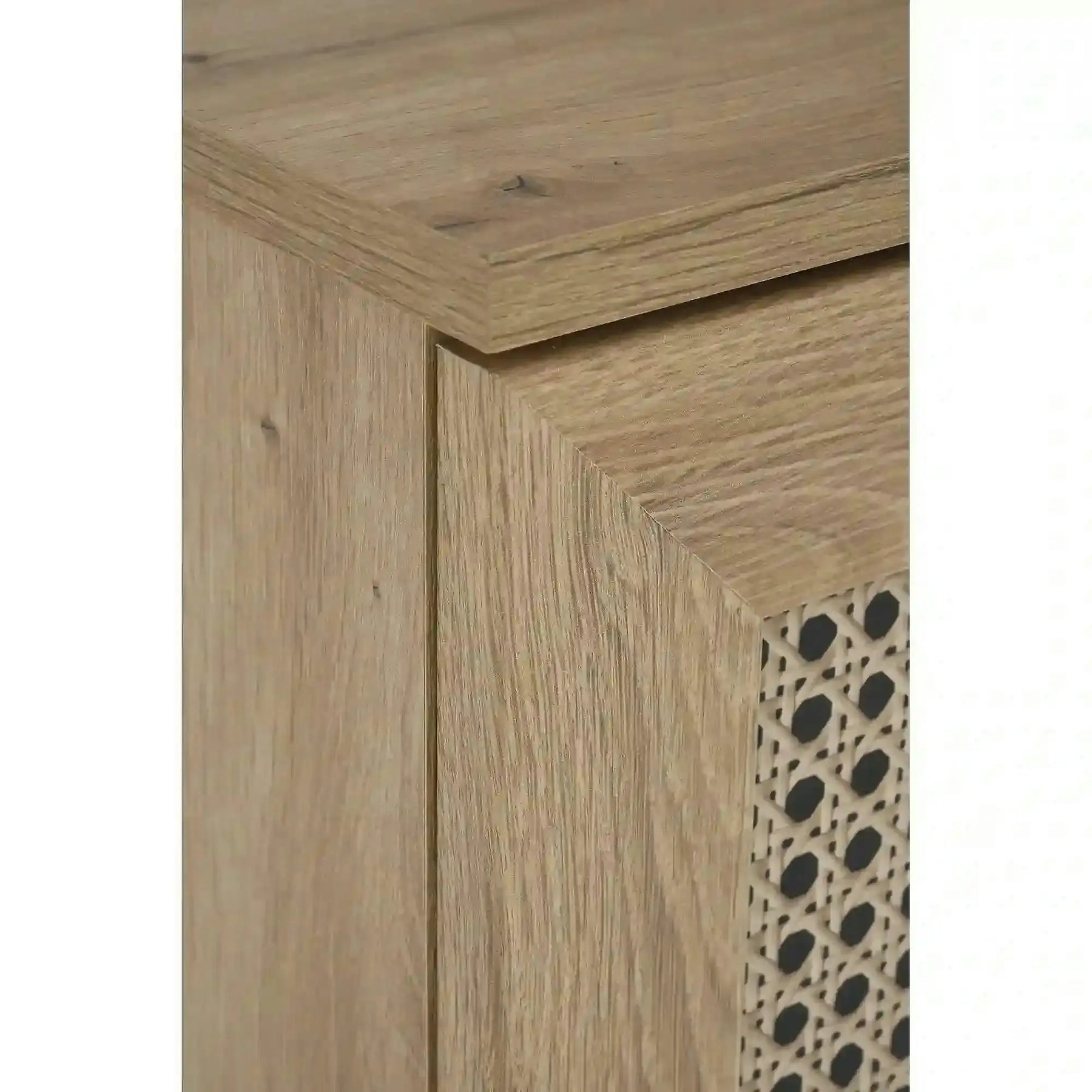 Comoda BORNEO, PAL laminat/MDF laminat/polipropilenă, stejar artisan, 80×40×85 cm