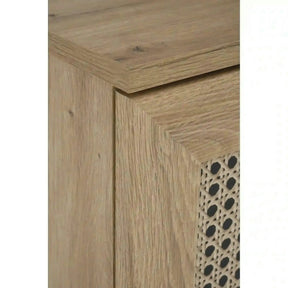 Comoda BORNEO, PAL laminat/MDF laminat/polipropilenă, stejar artisan, 80×40×85 cm