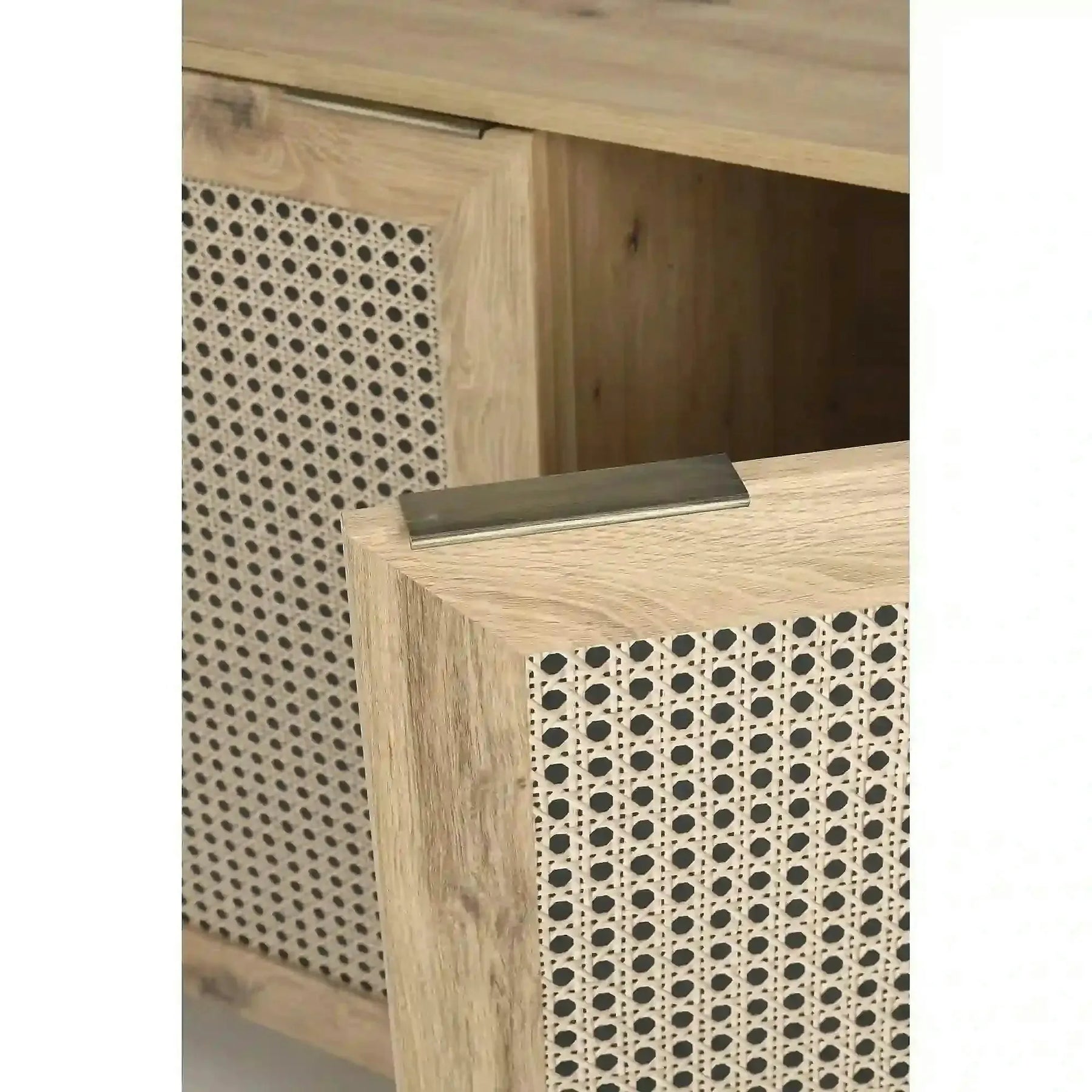 Comoda BORNEO, PAL laminat/MDF laminat/polipropilenă, stejar artisan, 80×40×85 cm
