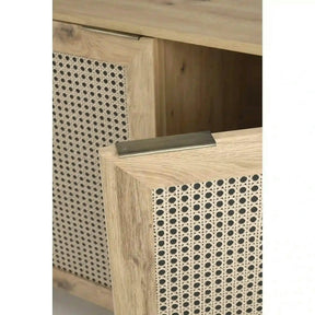 Comoda BORNEO, PAL laminat/MDF laminat/polipropilenă, stejar artisan, 80×40×85 cm