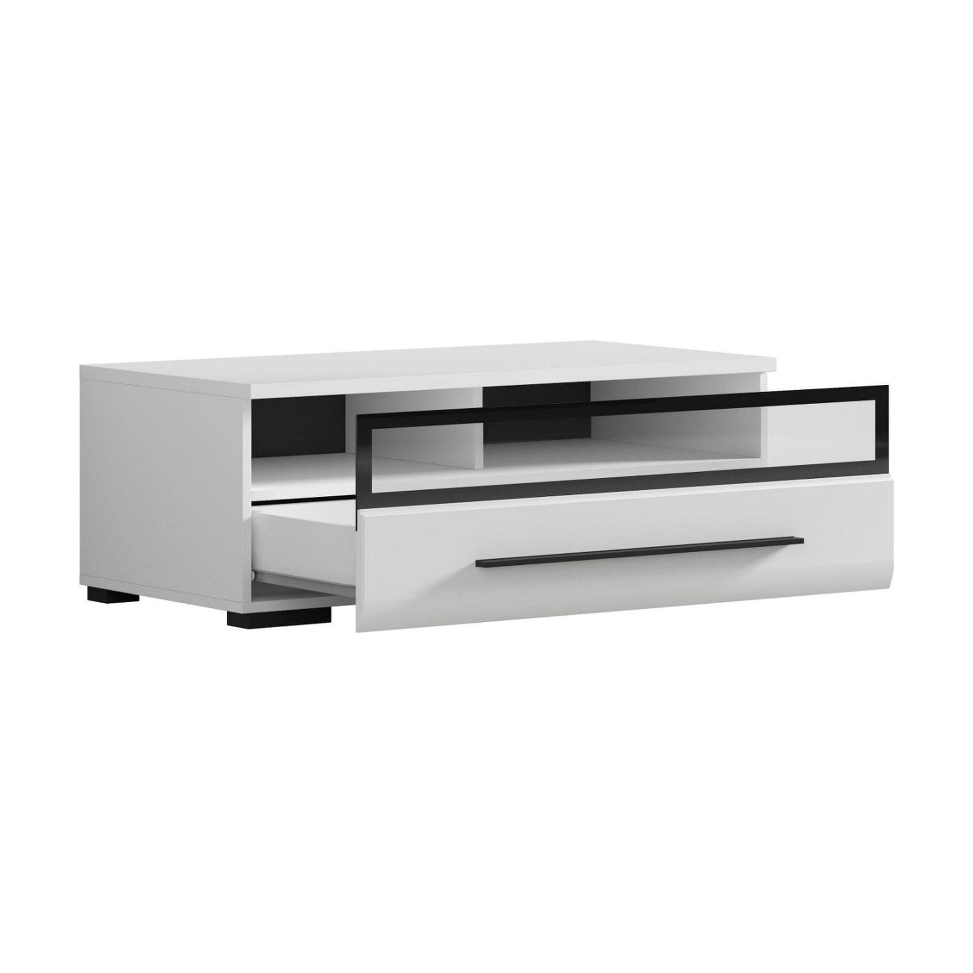 Comoda BERGEN OCN-29599, alb/negru