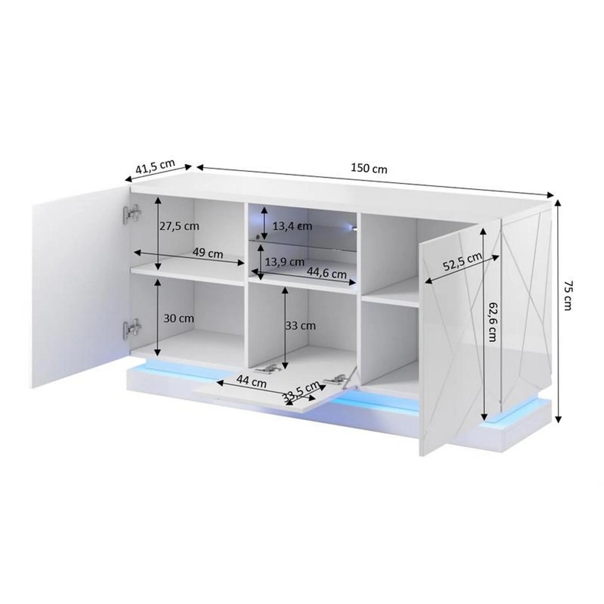 Comoda HOUSTON OCN-37955, alb
