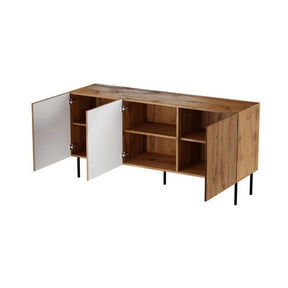 Comoda HOUSTON OCN-37960, stejar wotan/negru