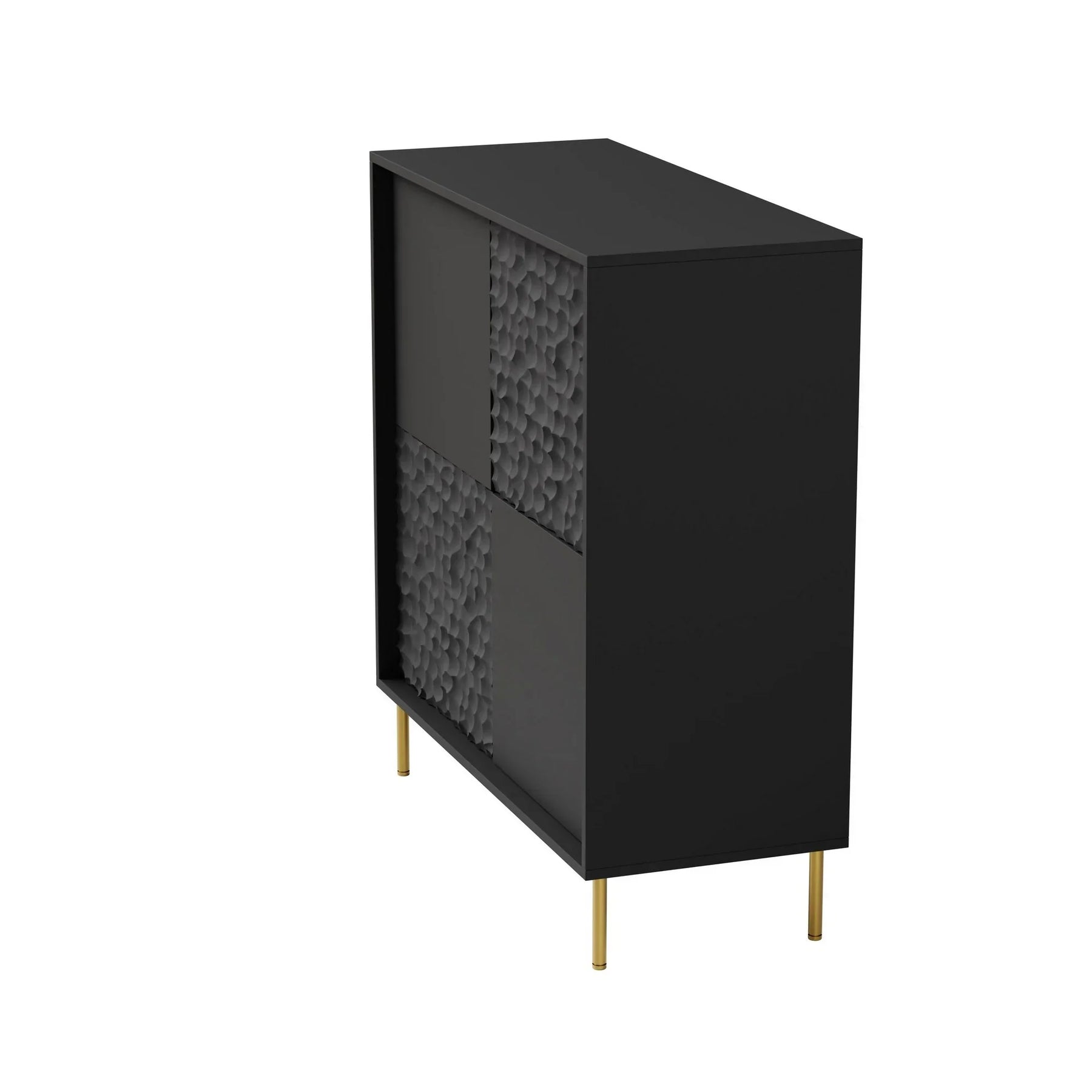 Comoda HOUSTON OCN-37967, negru/auriu