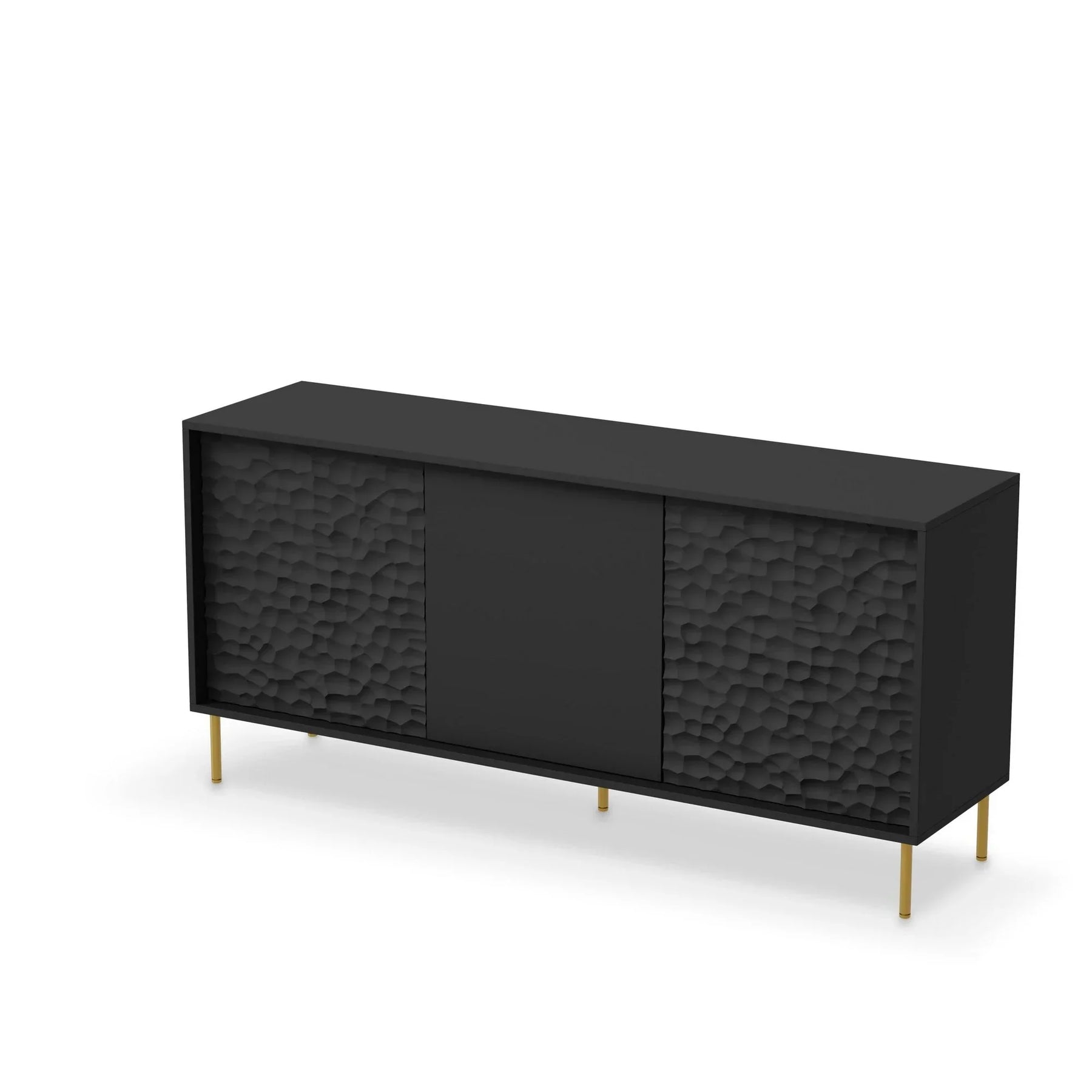 Comoda HOUSTON OCN-37968, negru/auriu