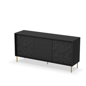 Comoda HOUSTON OCN-37968, negru/auriu