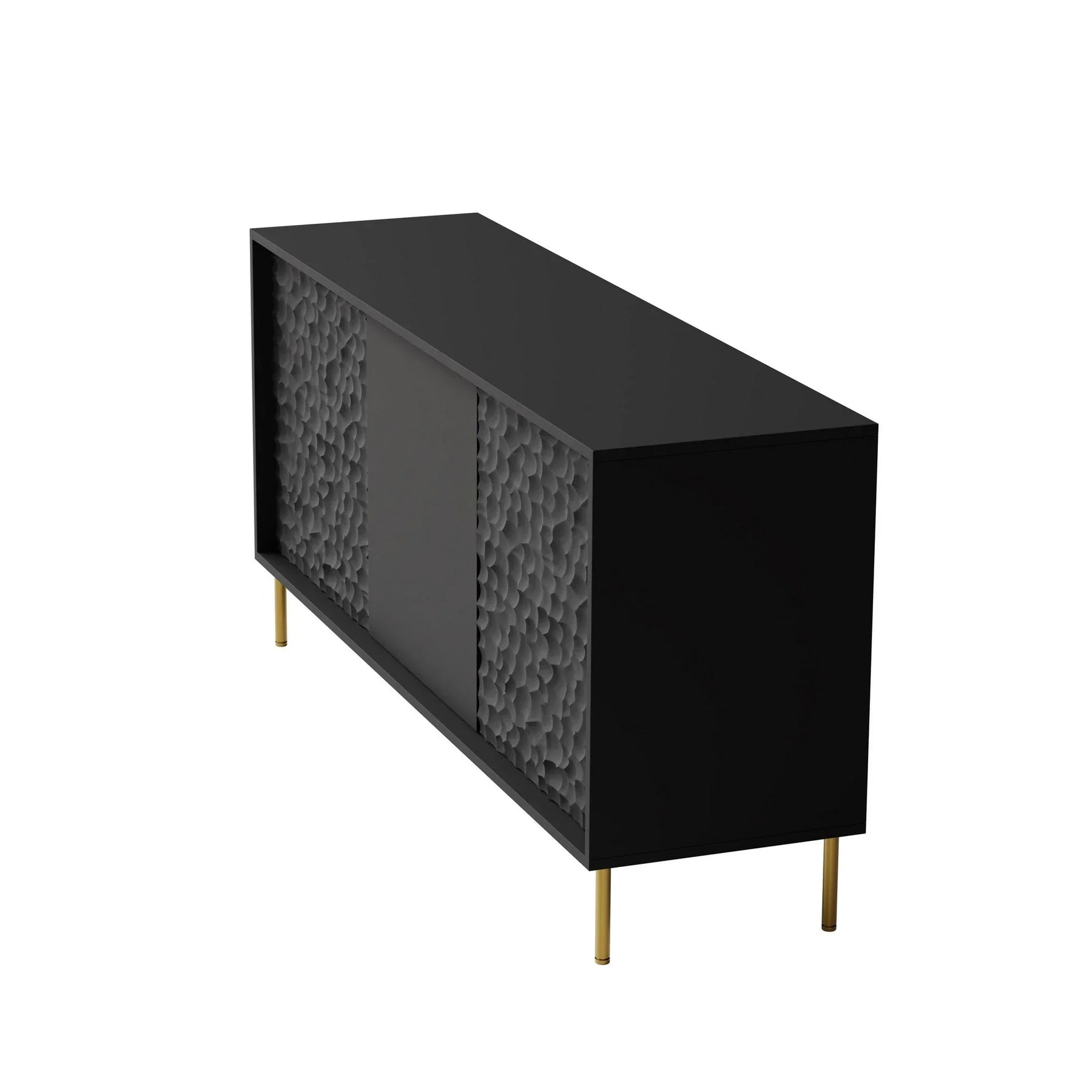 Comoda HOUSTON OCN-37968, negru/auriu