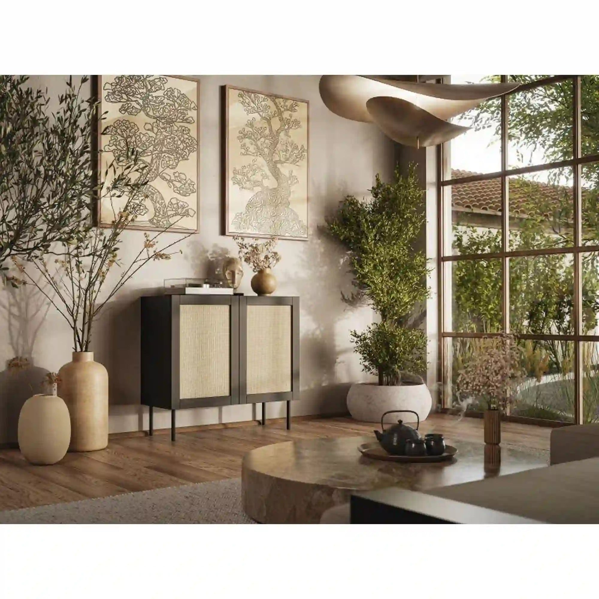 Comoda HOUSTON OCN-38016, negru