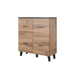Comoda HOUSTON OCN-38034, stejar wotan/negru