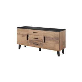 Comoda HOUSTON OCN-38036, stejar wotan/negru