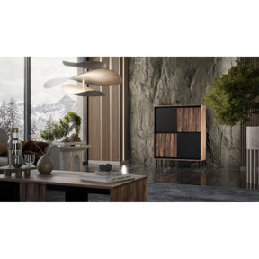 Comoda HOUSTON OCN-38082, nuc/negru