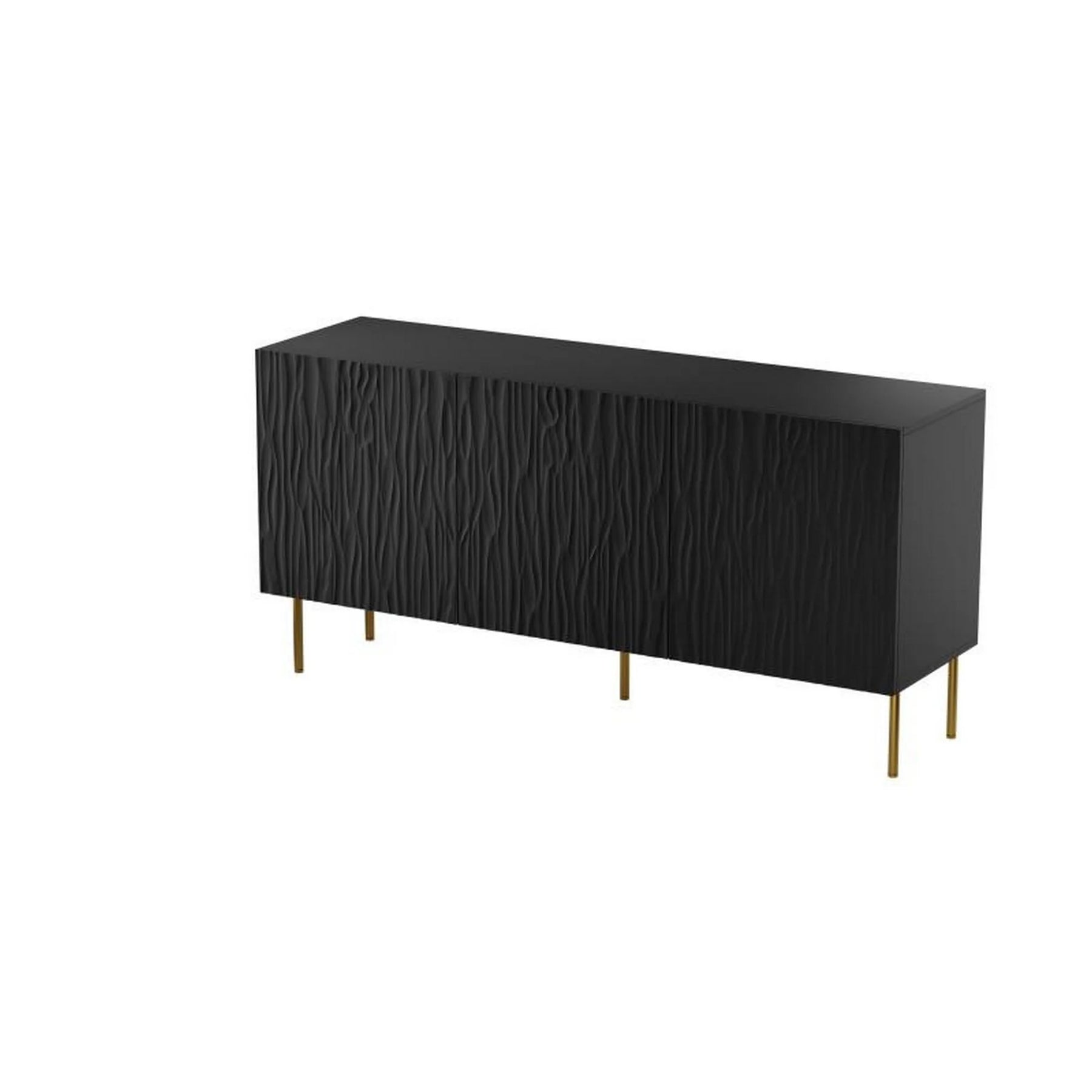 Comoda HOUSTON OCN-38112, negru/auriu